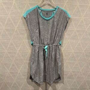 Title Nine Gray Nimblene Cinch Waist Pebble Athleisure Dress Size S